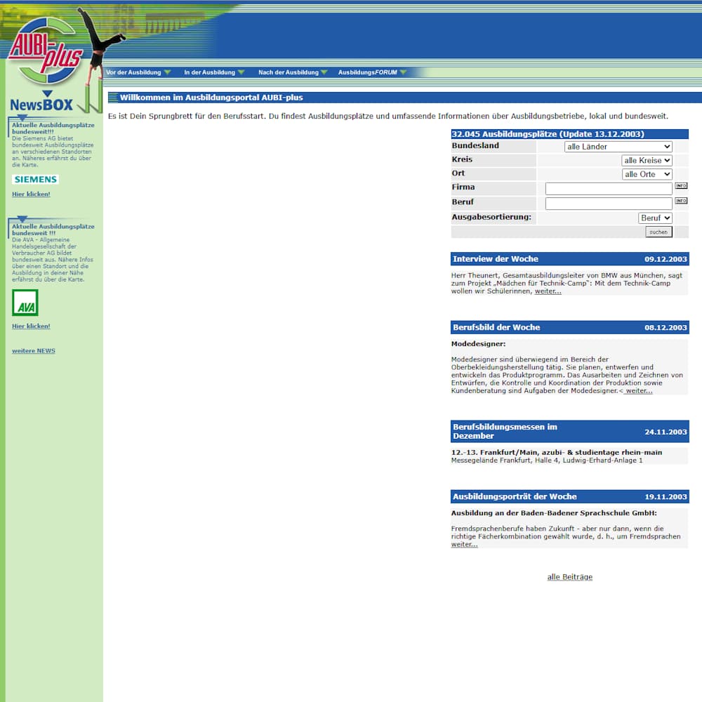 Ausbildungsportal geht online